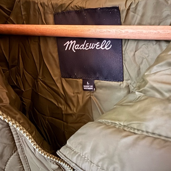Madewell Women’s Olive Green Packable Puffer Quilted Anorak L - Picture 7 of 9